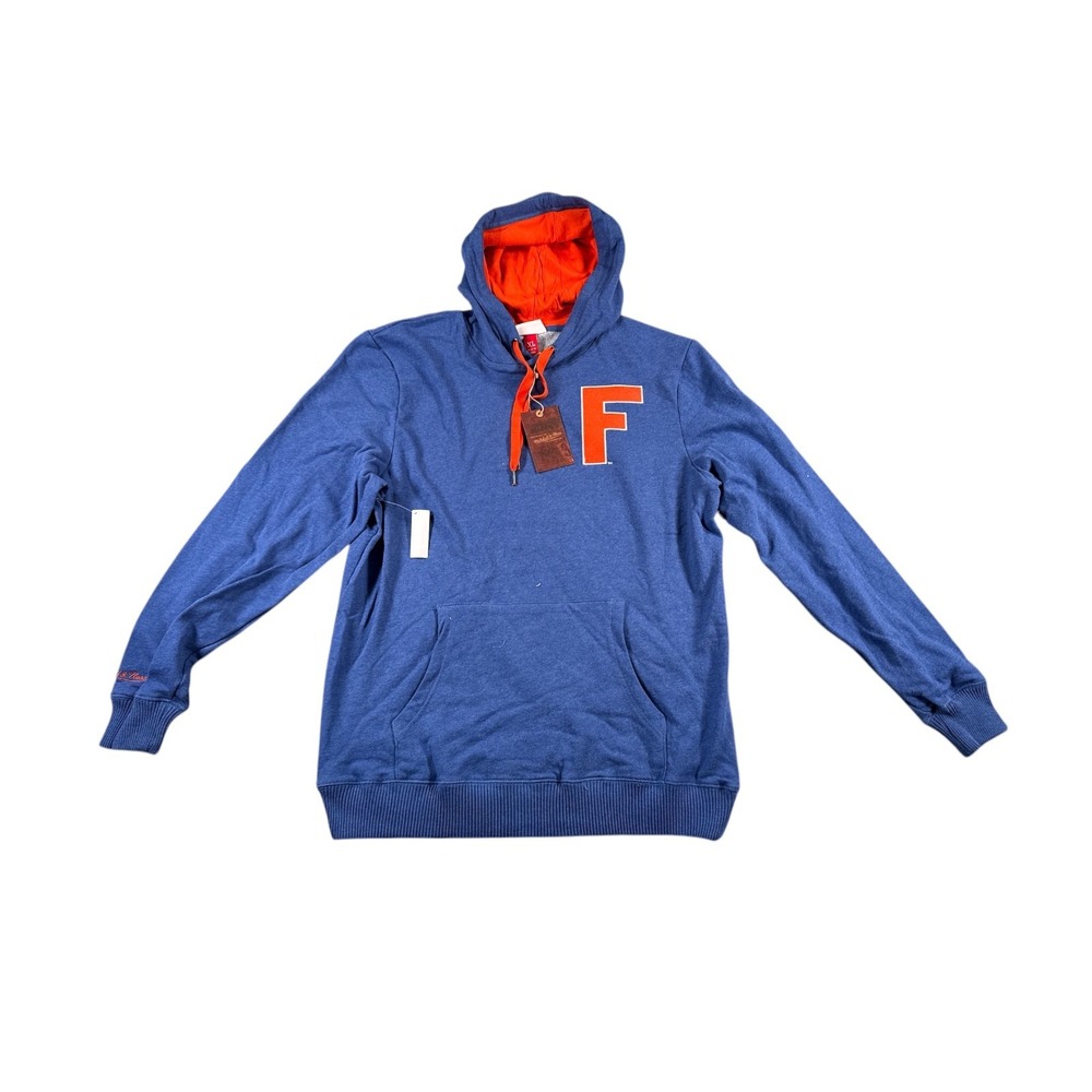 Mitchell & Ness Florida Gators Hoodie‎ Mens XL Blue NCAA French Terry Pullover